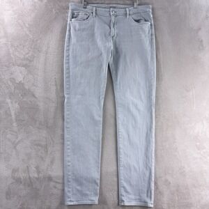 S.M.N Denim Jeans Mens Size 36x32 Gray Medium Wash The Finn Tapered Slim Stretch